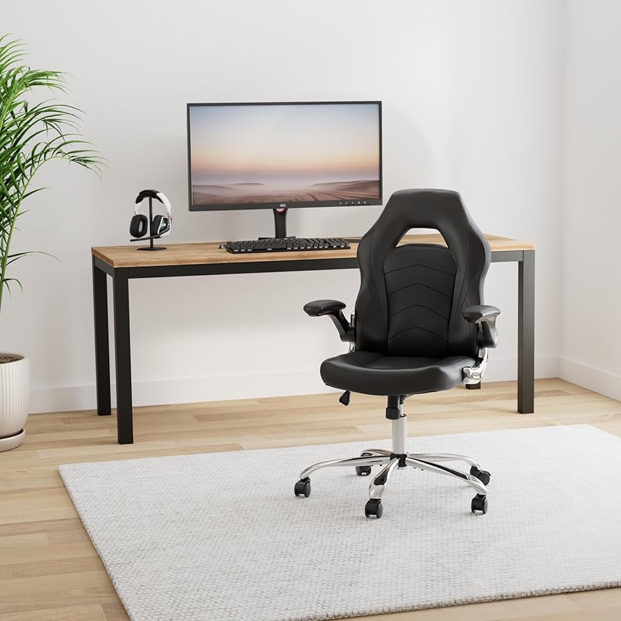 Amazon.com: ZUNMOS Home Gaming Ergonomic Office Flip-up Armrest